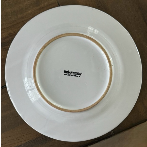 Lillian Vernon Made In Italy Yellow Birds Ceramic Decor Plate Painted Italian 9” - Picture 4 of 7